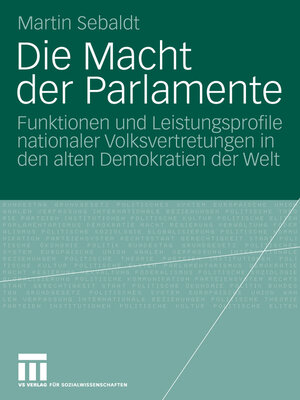 cover image of Die Macht der Parlamente
